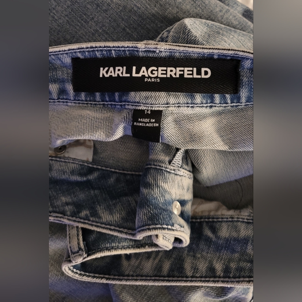 Karl Lagerfeld sequin cuffe ankle jean EUC - Picture 3 of 6